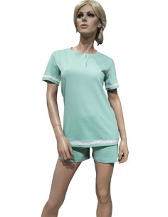 MANAM PIGIAMA DONNA SERAFINO, MEZZA MANICA E PANTALONCINO