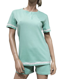 MANAM PIGIAMA DONNA SERAFINO, MEZZA MANICA E PANTALONCINO 2