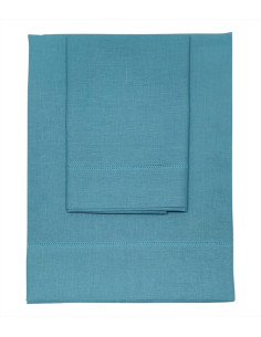 DEA COPPIA ASCIUGAMANI VISO E OSPITE IN PURO LINO - ALOE