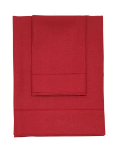 DEA COPPIA ASCIUGAMANI VISO E OSPITE IN PURO LINO - ALOE 2