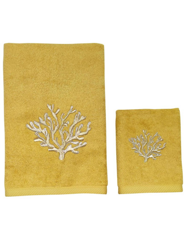 DEA COPPIA ASCIUGAMANI VISO E OSPITE IN SPUGNA...