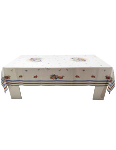 DEA TOVAGLIA 12 POSTI TAVOLA IN LINO CON TOVAGLIOLI -...