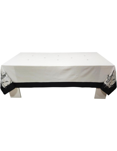 DEA TOVAGLIA 12 POSTI TAVOLA IN PANAMA CON TOVAGLIOLI - GIOTTO