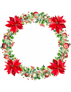 ANNAMARIA TOVAGLIA ROTONDA Ø 180 CM IN COTONE - ROSSO NATALE 2