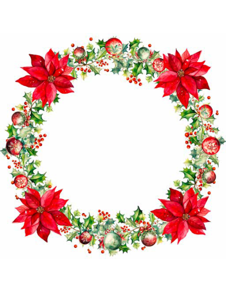 ANNAMARIA TOVAGLIA ROTONDA Ø 180 CM IN COTONE - ROSSO NATALE