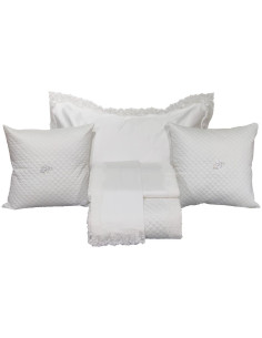 DAVID COORDINATO LETTO TRAPUNTINA, COMPLETO LENZUOLA E 2...