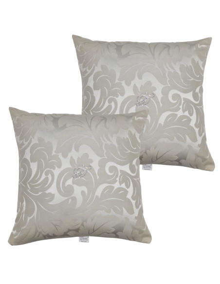 DAVID SET 2 CUSCINI ARREDO IN TESSUTO JACQUARD