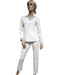 AMADINE PIGIAMA DONNA SERAFINO, MANICA LUNGA E PANTALONE