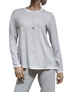 AMADINE PIGIAMA DONNA SERAFINO, MANICA LUNGA E PANTALONE 2