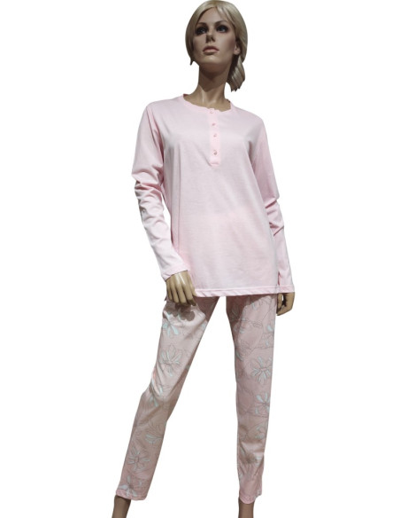 MANAM PIGIAMA DONNA SERAFINO, MANICA LUNGA E PANTALONE