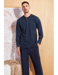 QBO PIGIAMA UOMO SERAFINO MANICA LUNGA E PANTALONE LUNGO