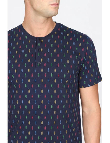 JULIPET PIGIAMA UOMO SERAFINO MANICA CORTA E PANTALONE CORTO - SARONNO