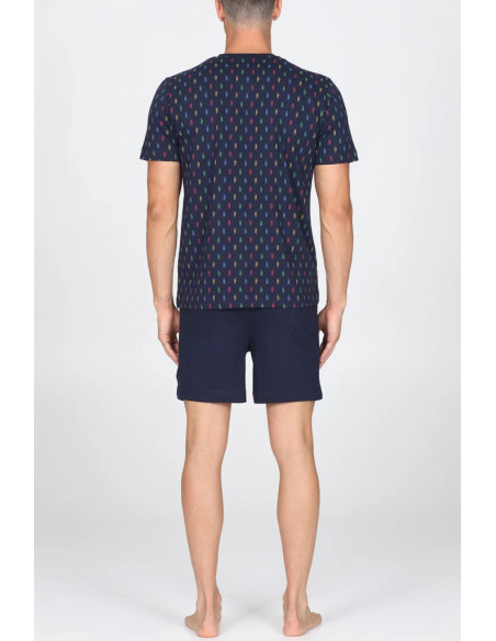 JULIPET PIGIAMA UOMO SERAFINO MANICA CORTA E PANTALONE CORTO - SARONNO