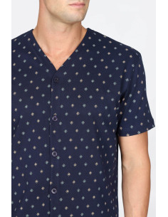 JULIPET PIGIAMA UOMO APERTO MANICA CORTA E PANTALONE... 2