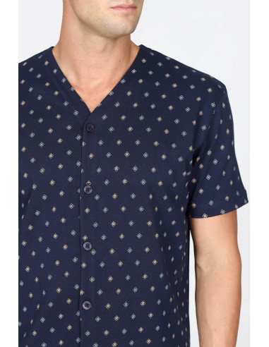 JULIPET PIGIAMA UOMO APERTO MANICA CORTA E...