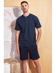 QBO PIGIAMA UOMO SERAFINO, MEZZA MANICA E PANTALONE LUNGO