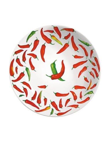 TAITÙ PIATTO FONDO Ø 21 CM - PEPERONI