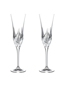 RCR DA VINCI SET 2 CALICI FLUTE 17 CL IN CRISTALLO - CETONA
