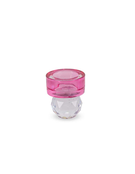 WD LIFESTYLE PORTA CANDELA 6 X 7 CM EFFETTO DIAMANTE