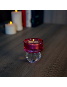 WD LIFESTYLE PORTA CANDELA 6 X 7 CM EFFETTO DIAMANTE 2