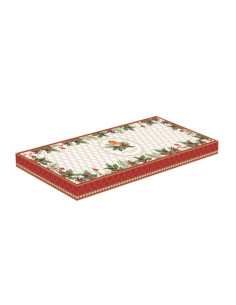 EASY LIFE PIATTO RETTANGOLARE 37 X 14 CM - CHRISTMAS BERRIES 2