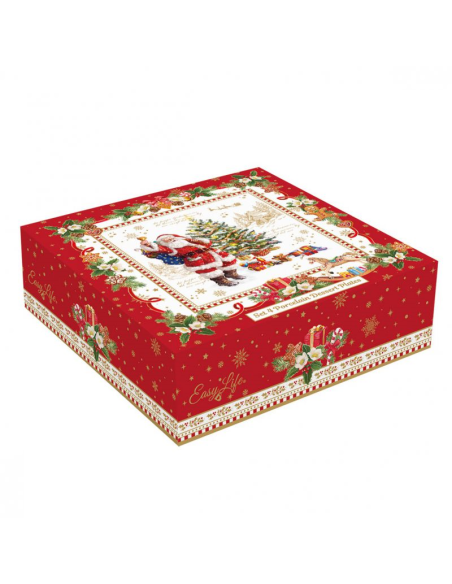 EASY LIFE SET 4 PIATTINI DESSERT 16 CM - CHRISTMAS MEMORIES