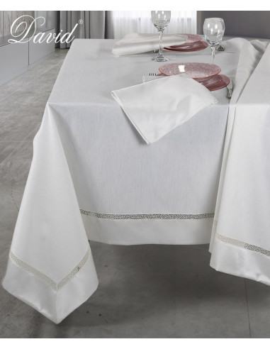 DAVID TOVAGLIA RETTANGOLARE DA 12 IN RASO CON...