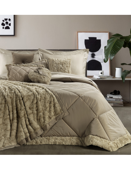 DAVID TRAPUNTA MATRIMONIALE 270 X 270 CM CON CUSCINI ARREDO - MEMORY