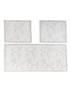 DAVID TRIS CENTRINI IN PIZZO DI TULLE RICAMATO