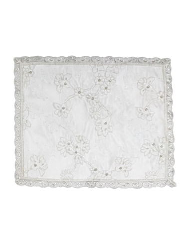 DAVID TRIS CENTRINI IN PIZZO DI TULLE RICAMATO