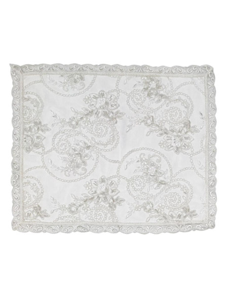 DAVID TRIS CENTRINI IN PIZZO DI TULLE RICAMATO