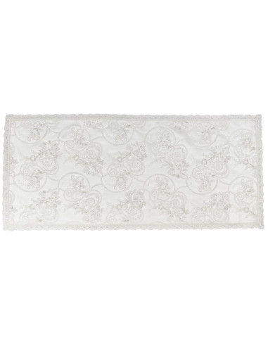 DAVID TRIS CENTRINI IN PIZZO DI TULLE RICAMATO