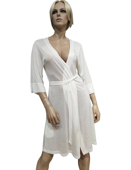 DOLCI CHICCHE VESTAGLIA DONNA DA CAMERA A KIMONO CON PIZZO