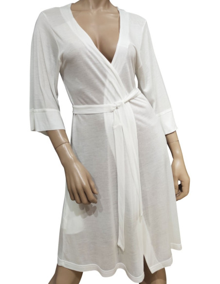 DOLCI CHICCHE VESTAGLIA DONNA DA CAMERA A KIMONO CON PIZZO