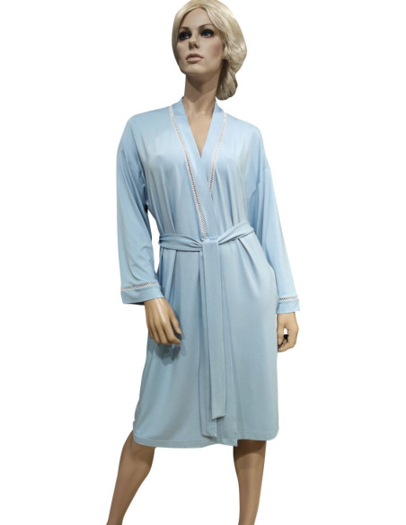 AMALUNA VESTAGLIA DONNA MANICA LUNGA IN VISCOSA