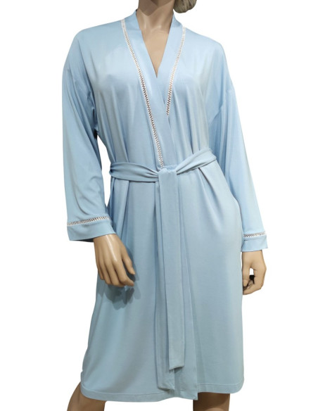 AMALUNA VESTAGLIA DONNA MANICA LUNGA IN VISCOSA