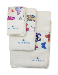 ETRO COMPLETO BAGNO 5 PEZZI TELO DOCCIA 2 ASCIUGAMANI...