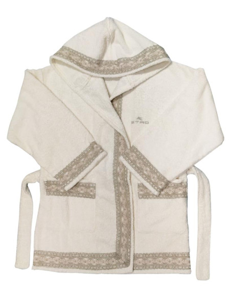 ETRO COMPLETO BAGNO 6 PEZZI IN SPUGNA DI COTONE RICAMATA