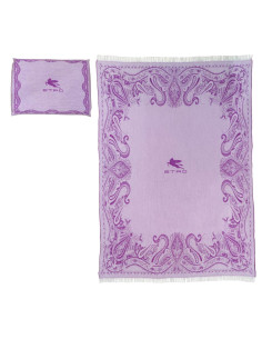 ETRO PLAID DA VIAGGIO 105 X 160 CM CON CUSCINO 41 X 63 CM 2