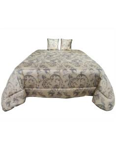ETRO TRAPUNTA MATRIMONIALE IN RASO CON 2 CUSCINI ARREDO -...