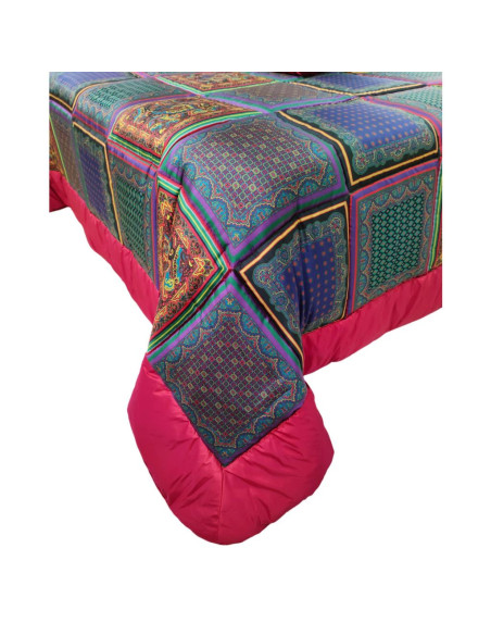 ETRO TRAPUNTA MATRIMONIALE IN SETA 270 X 270 CM E 2 CUSCINI ARREDO 