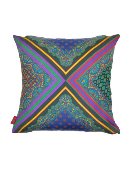 ETRO TRAPUNTA MATRIMONIALE IN SETA 270 X 270 CM E 2 CUSCINI ARREDO 