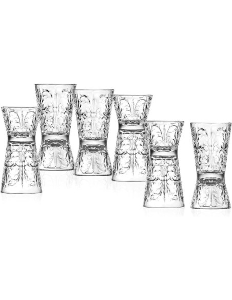 RCR SET 6 BICCHIERI JIGGER 6 CL - TATTOO