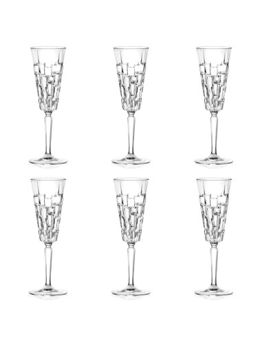 RCR SET 6 CALICI FLUTE 19 CL - ETNA