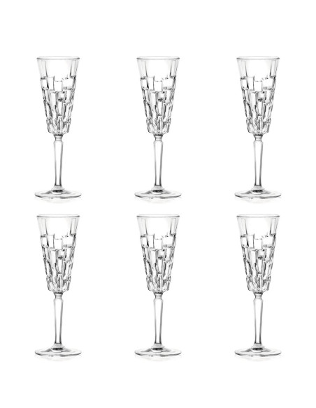 RCR SET 6 CALICI FLUTE 19 CL - ETNA