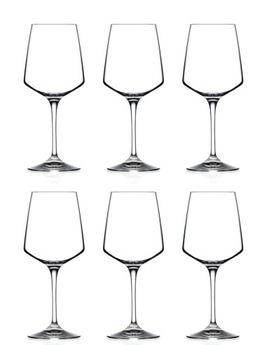 RCR SET 6 CALICI VINO ROSSO 46 CL - ARIA