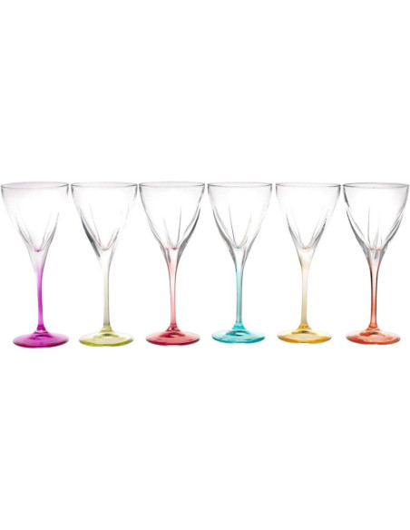 RCR SET 6 CALICI ACQUA 31 CL - FUSION COLOUR
