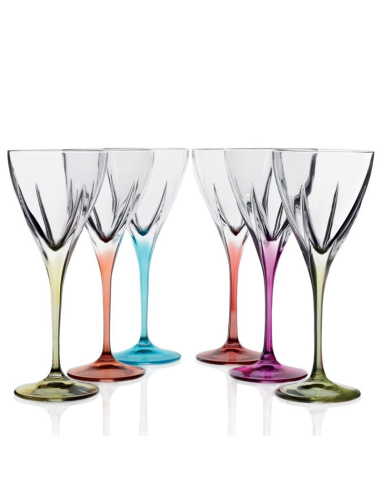 RCR SET 6 CALICI ACQUA 31 CL - FUSION COLOUR