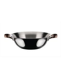 ALESSI WOK 2 MANICI CON COPERCHIO - EDO