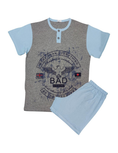 NOTTE & CO PIGIAMA UOMO SERAFINO MEZZA MANICA E...